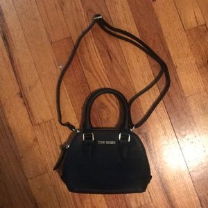 Steve Madden Black Leather Mini Crossbody